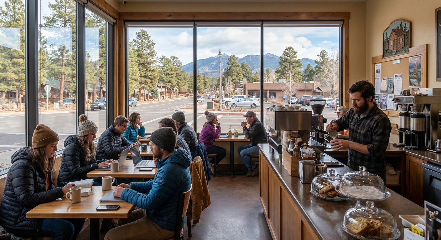 Coffee shop near Flagstaff vacation rental with local atmosphere and fresh brews