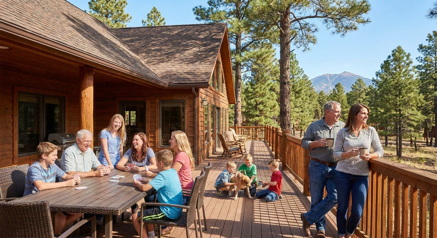 Flagstaff vacation rental is ideal for large families compared to hotels