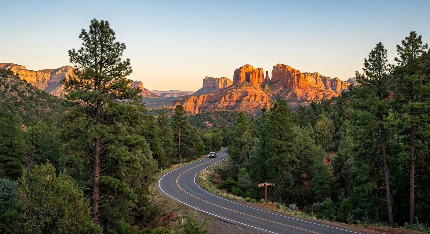 Day trip from Flagstaff to Sedona with scenic red rocks and vacation rental experience