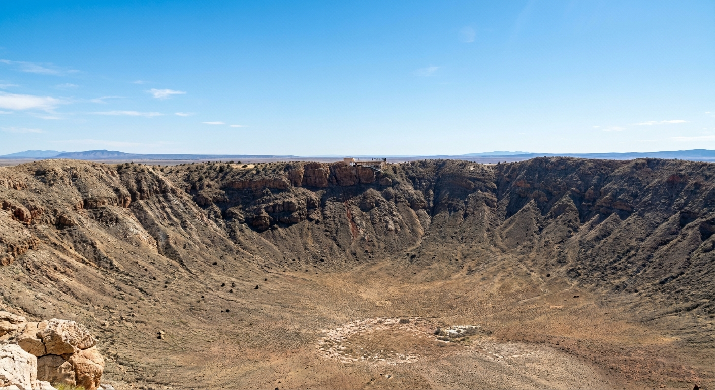 Meteor Crater near Flagstaff Arizona, a must-see scientific landmark during your visit