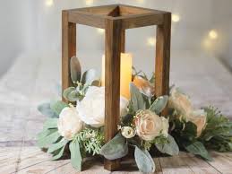 Floral & Candle Arrangement at Wedding in Flagstaff