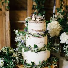 Wedding Cake with Floral Details at Flagstaff Reception